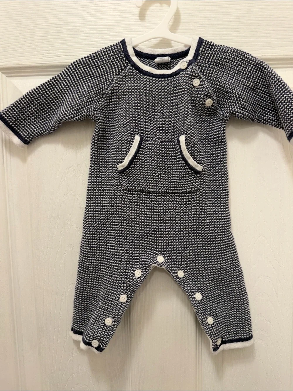 Janie and Jack 3-6M Knit & Quilted Romper Lot (2 Pcs)